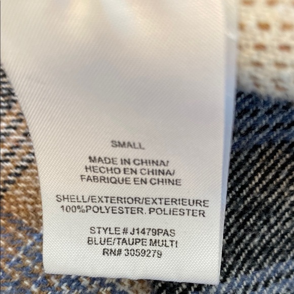 Altar'd State Blue and Brown Plaid Jacket - Picture 3 of 4